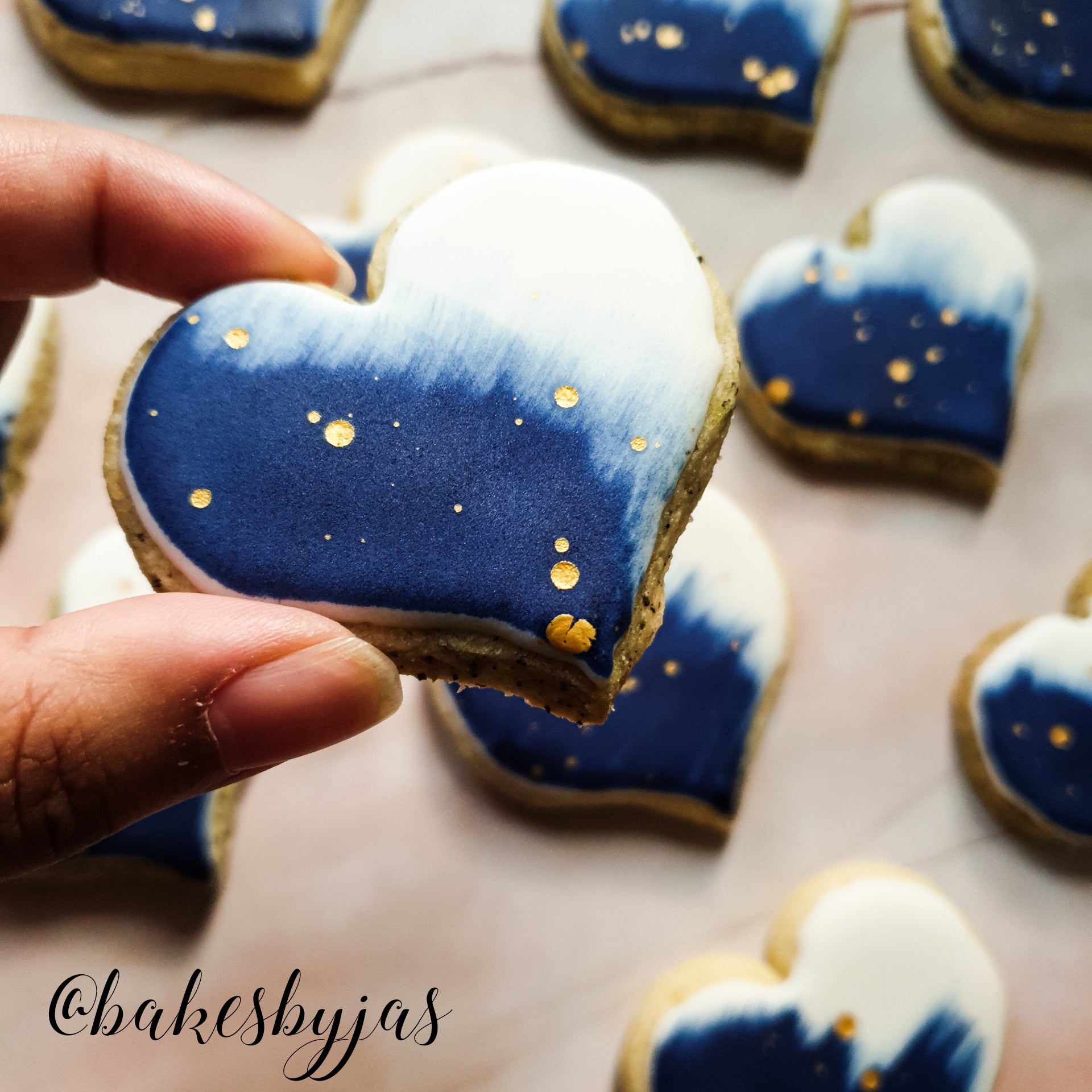 Heart Hand Iced Biscuits