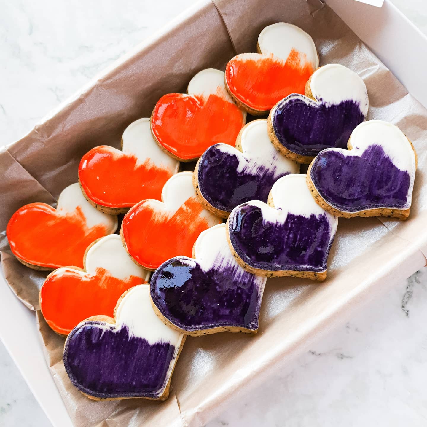 Heart Hand Iced Biscuits