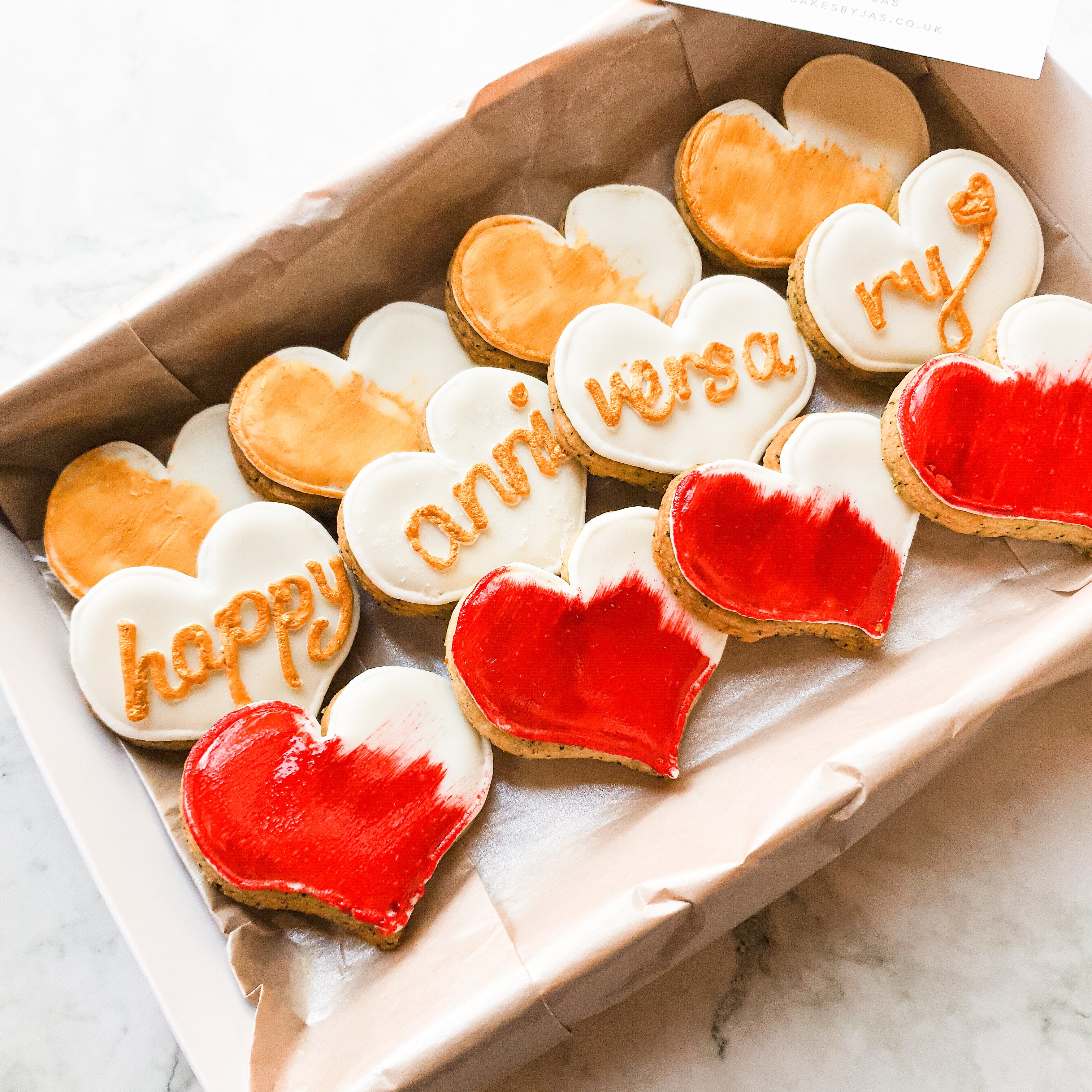 Heart Hand Iced Biscuits