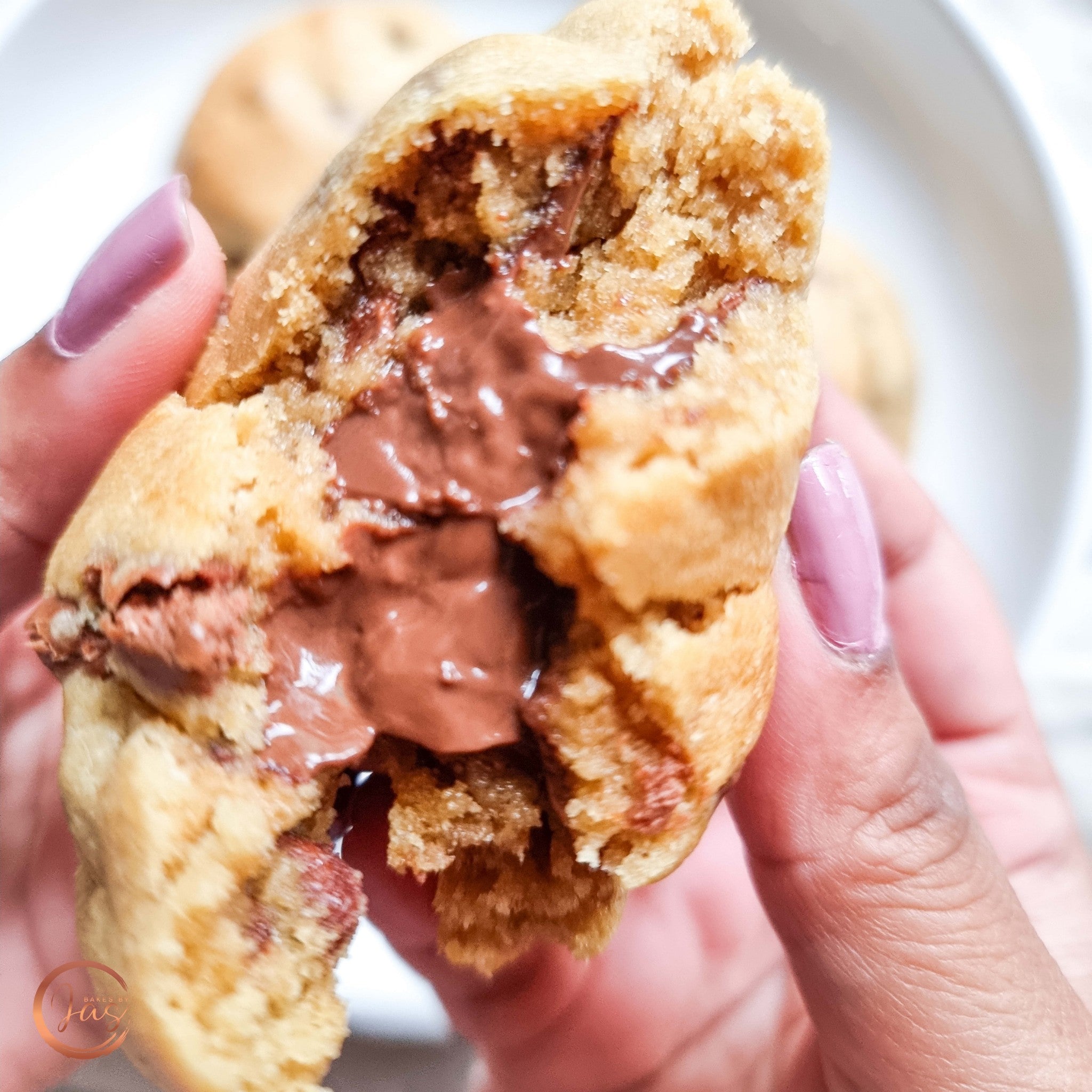 Brown Butter Nutella stuffed cookies
